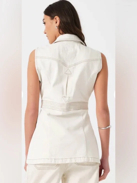 Seventy + Mochi ecru Ani Vest - Picture 2 of 5